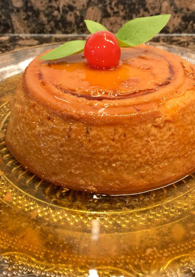 Una foto de Flan de vainilla sin horno