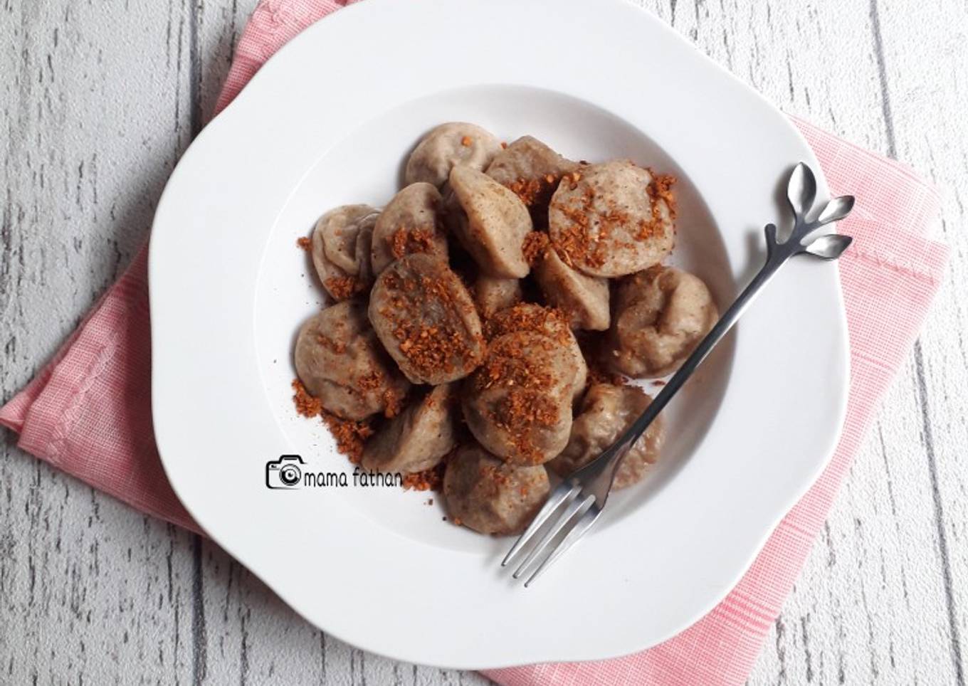 Bakso goreng balado pedas