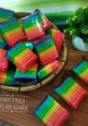 Foto resep Lapis Pepe Rainbow