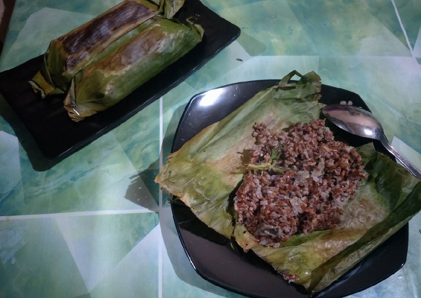 Nasi Merah Bakar Teflon