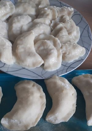 Zdjęcie przepisu Pierogi z farszem mięso plus soczewica.