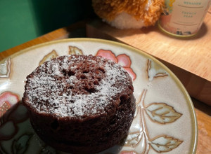 三分鐘巧克力杯子蛋糕-微波爐版本 的食譜成品照片