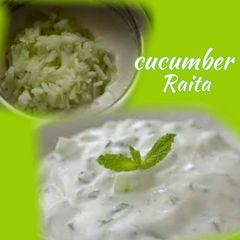 A picture of Cucumber raita.