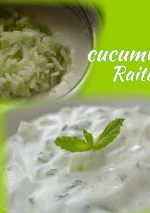 A picture of Cucumber raita.