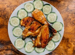 Hình của món Gà nướng mật ong bằng NCKD.