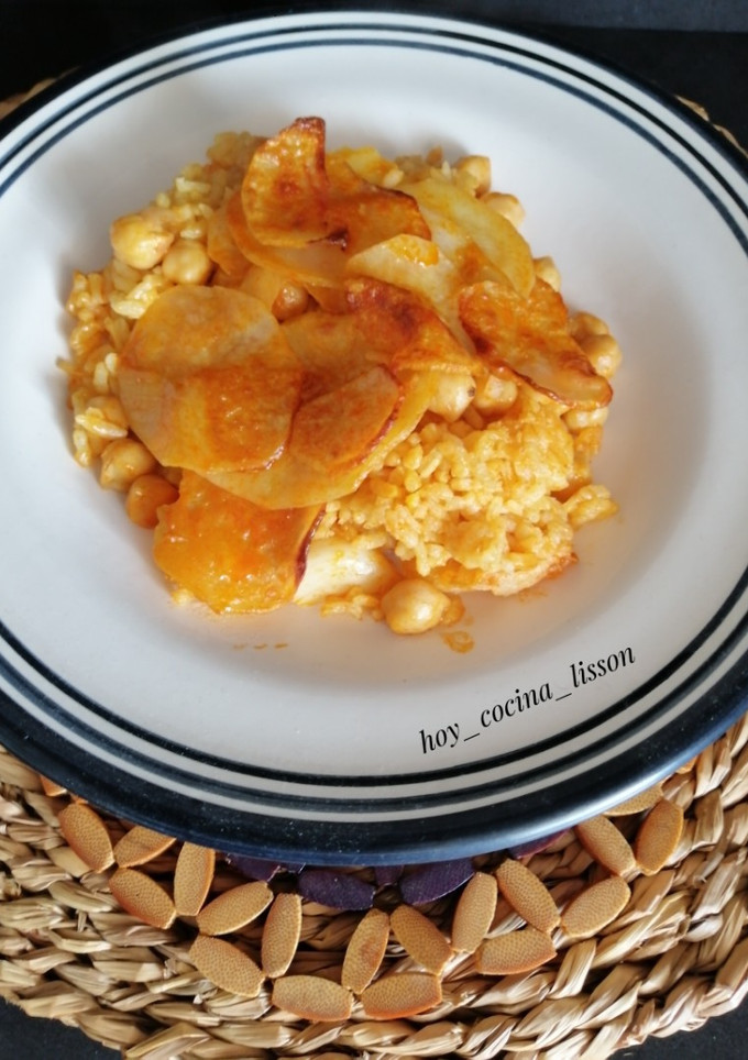 Una foto de Arroz al horno con patatas