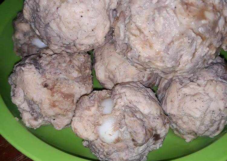 Bakso diet ala debm bakso isi telur dan mozarella