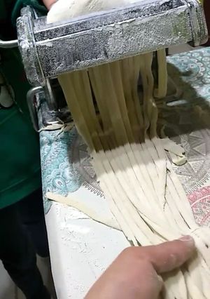Una foto de Fideos caseros