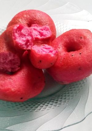 Foto resep Donat Buah Naga