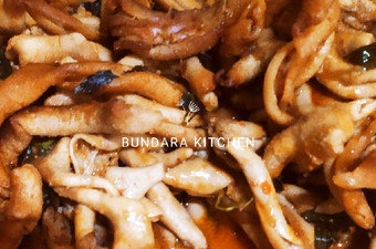 Cara Memasak Usus Ayam Kemangi Bumbu Rujak Instan (Machmudah) Anti Gagal