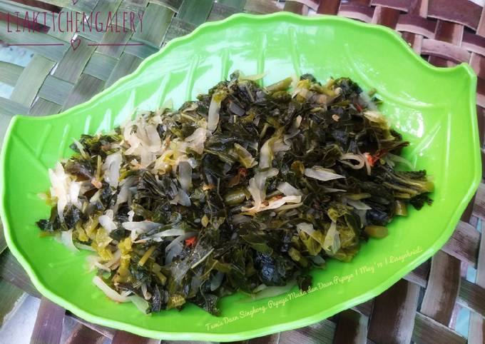 Resep Tumis Daun Singkong, Pepaya Muda dan Daun Pepaya oleh Lia