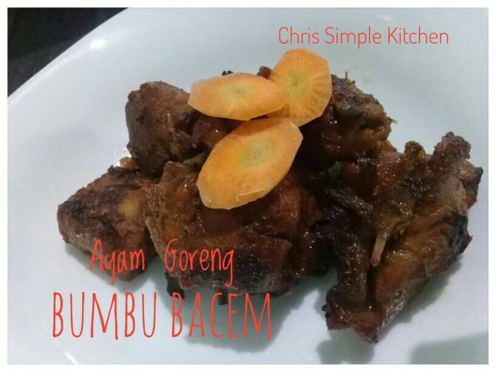 Resep: Ayam Goreng Bumbu Bacem (Ungkep) Istimewa