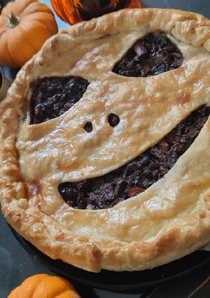 Une photo de Tourte d'halloween façon boeuf bourguignon