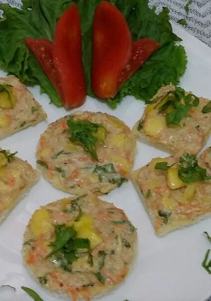 A picture of Open face sandwich.