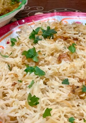 A picture of Tarka rice.