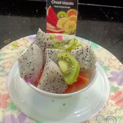 A picture of Dragon fruit Chaat.