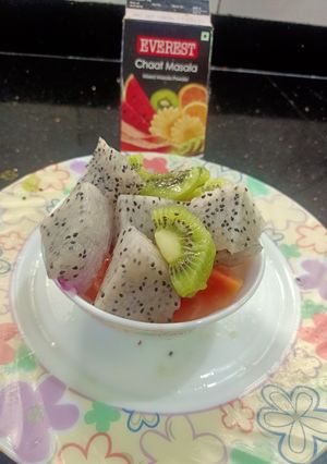 A picture of Dragon fruit Chaat.