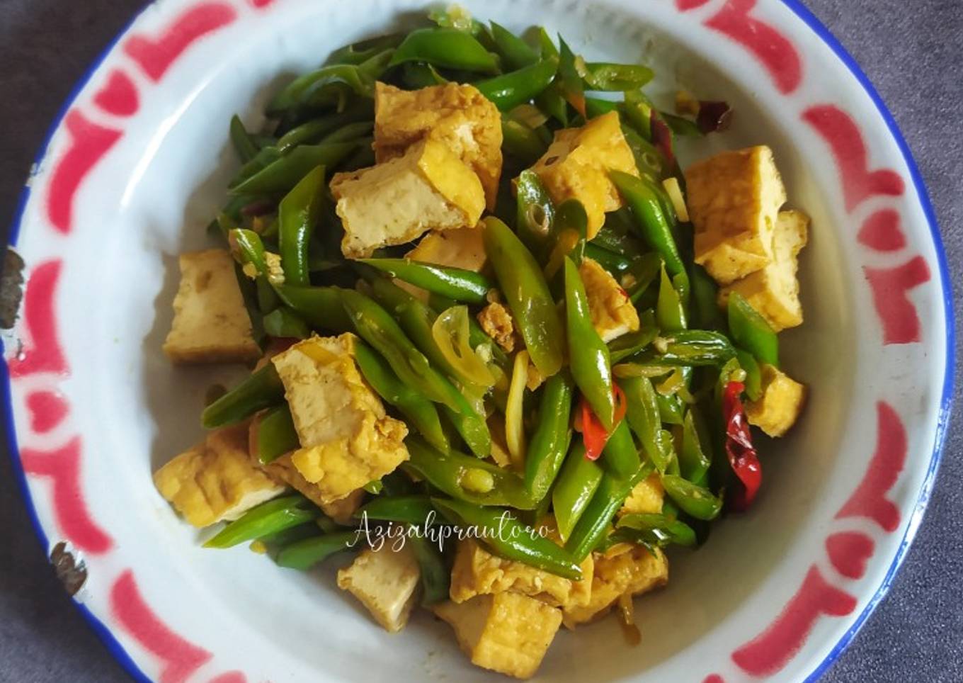 Tumis buncis tahu