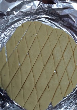A picture of Kaju katli.