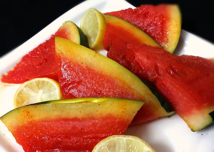 Recipe: Delicious Chilli lemon grilled watermelon