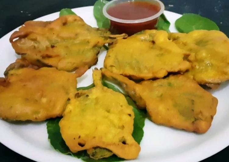 Palak pakoda recipe | spinach fritters recipe |