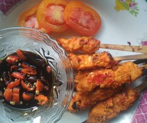 Resep mudah Sate Bumbu Merah (khas Madura) Yummy Mantul