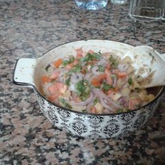 A picture of Choley chaat #cookpadramadan.