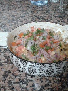 A picture of Choley chaat #cookpadramadan.