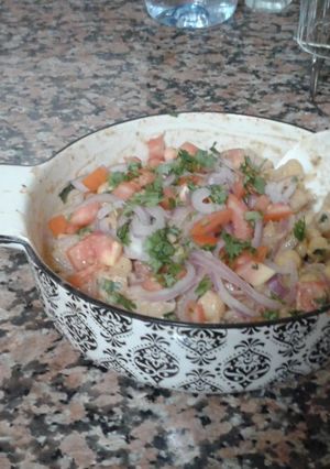 A picture of Choley chaat #cookpadramadan.