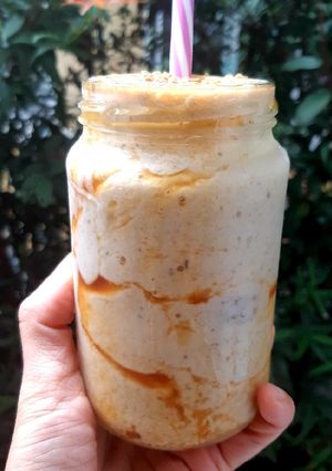 รูปของ Banana Jackfruit Rags Vanilla Smoothie กล้วยปั่นวานิลลาซังขนุน