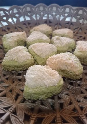 Foto resep Kukis kelapa pandan