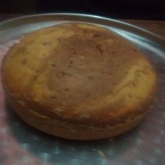 A picture of Pineapple and chocolate cake,Marble.