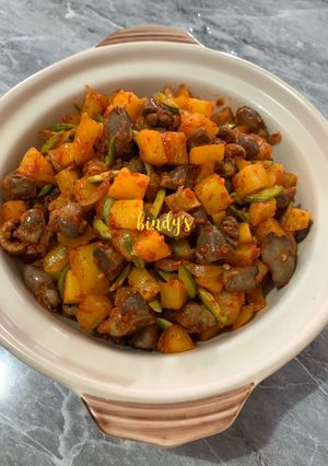Foto resep Sambal kentang ati pete