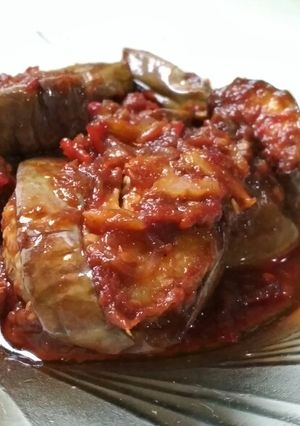 Foto resep Sambal terong pedas manis