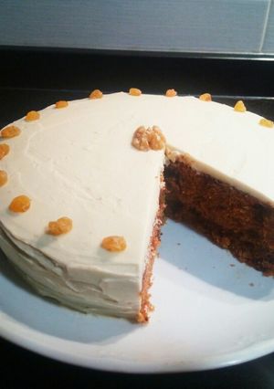 Una foto de Tarta de zanahoria con especias