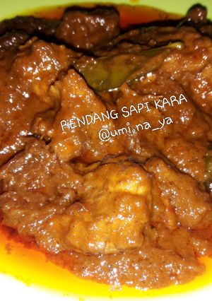 Foto resep Rendang sapi kara