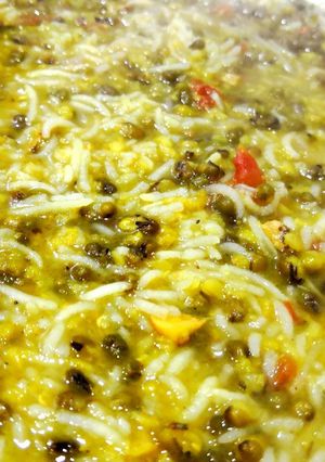 A picture of Moong ki khichdi.