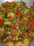 Tumis teri terong