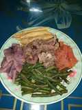 Thịt bò xào tứ quý