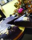 Blueberry chocolate cake