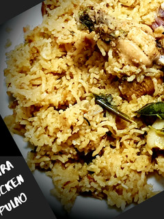 A picture of Andhra Chicken Pulao.