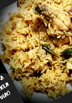 A picture of Andhra Chicken Pulao.