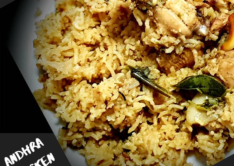 Recipe of Homemade Andhra Chicken Pulao