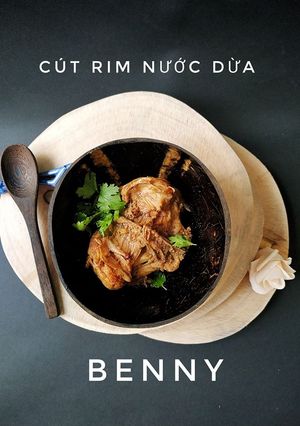 Hình của món Chim cút rim nước dừa.