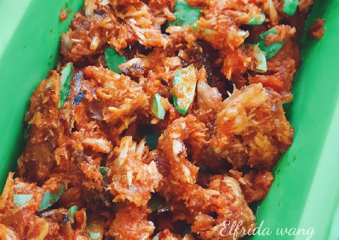 Balado Pindang tongkol suwir pete