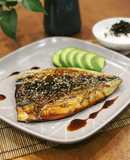 Cá saba nướng teriyaki