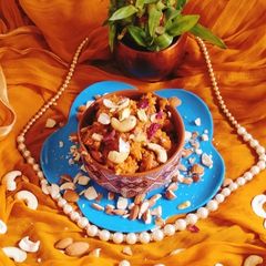 A picture of Carrot halwa gajar ka halwa.
