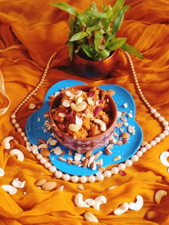 A picture of Carrot halwa gajar ka halwa.