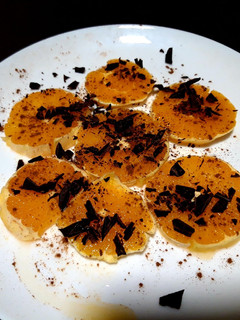 Una foto de Naranja con canela y chocolate