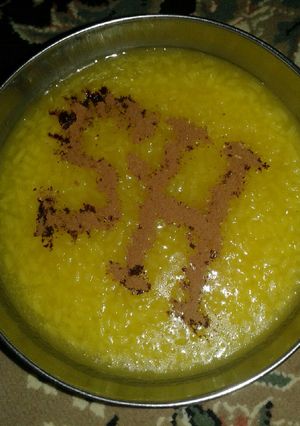 عکسی از دستور شله زرد
